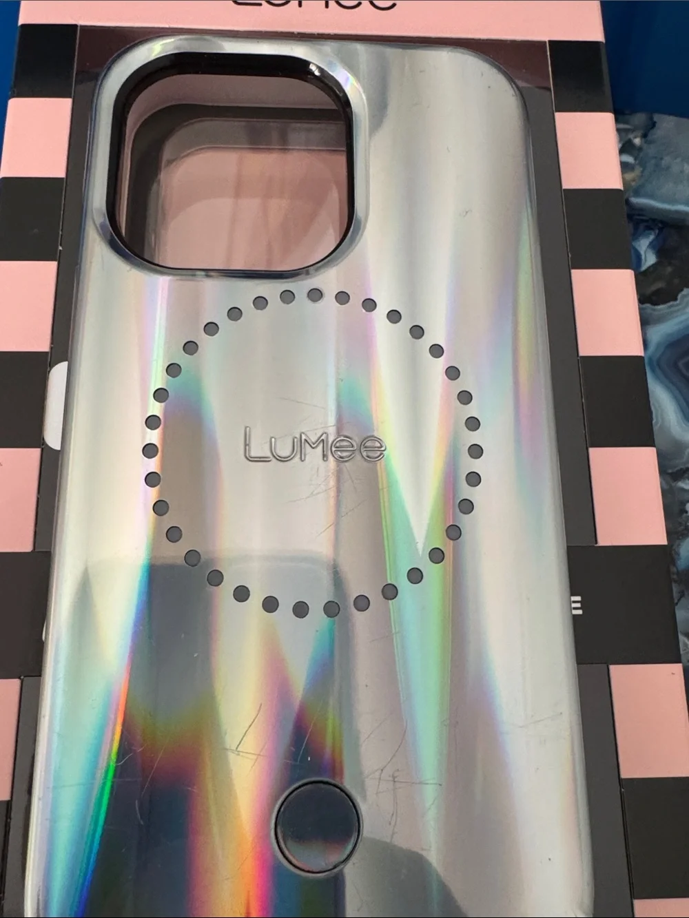 LuMee x Paris Hilton Halo Holographic Iridescent iPhone 12/12Pro Case